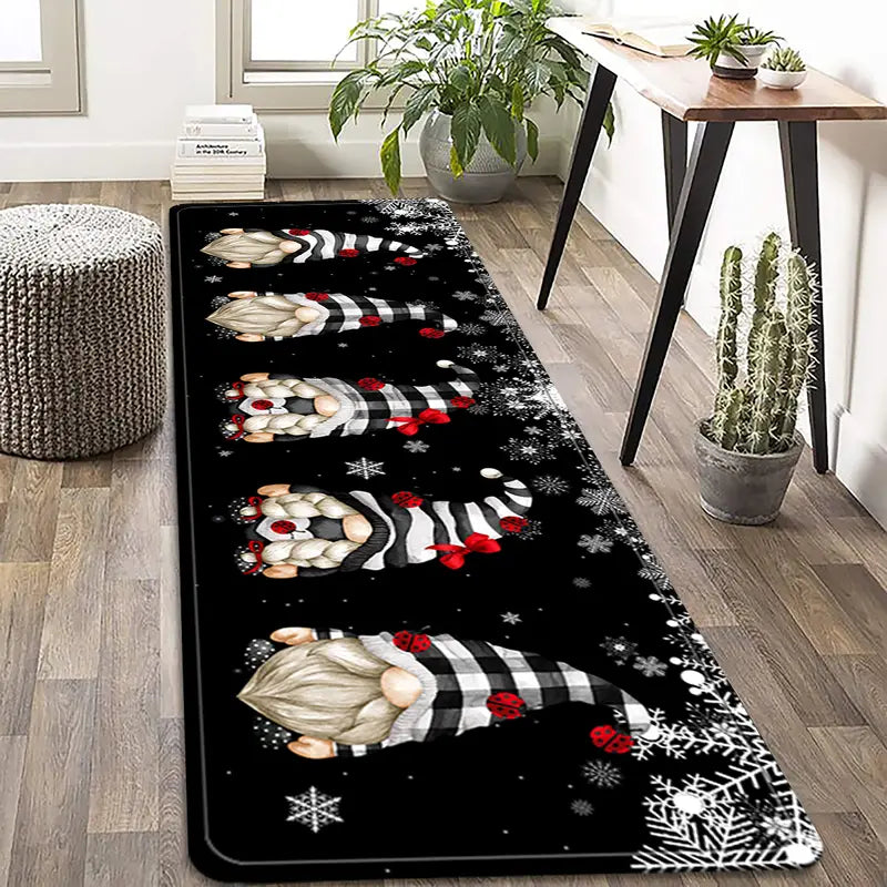 Christmas Gnome Kitchen Runner Rug, 60 x 180 cm