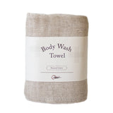 Bath Towel Binchotan Linen – Natural Linen – 32 × 85 cm