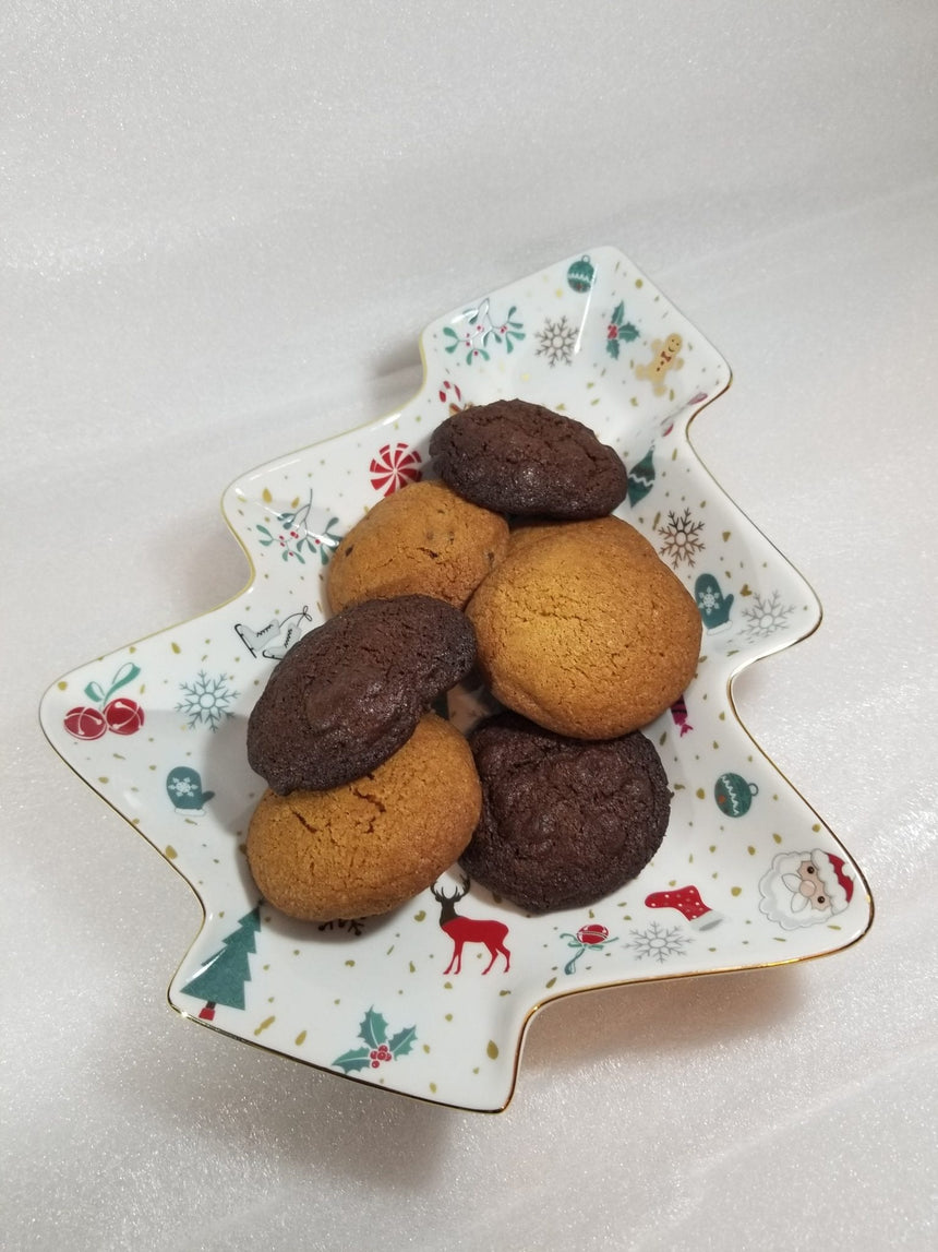 Christmas Tree Porcelain Serving Tray, 27 cm