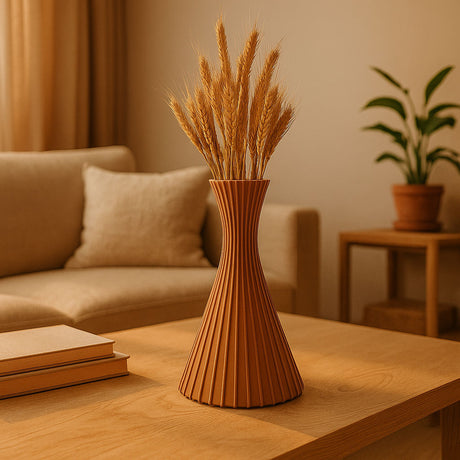 Onil vase in plant-based composite, 25 x 15 cm