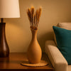 Sinmer vase in plant-based composite, slim at 25 x 8 cm