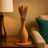 Sinmer vase in plant-based composite, slim at 25 x 8 cm