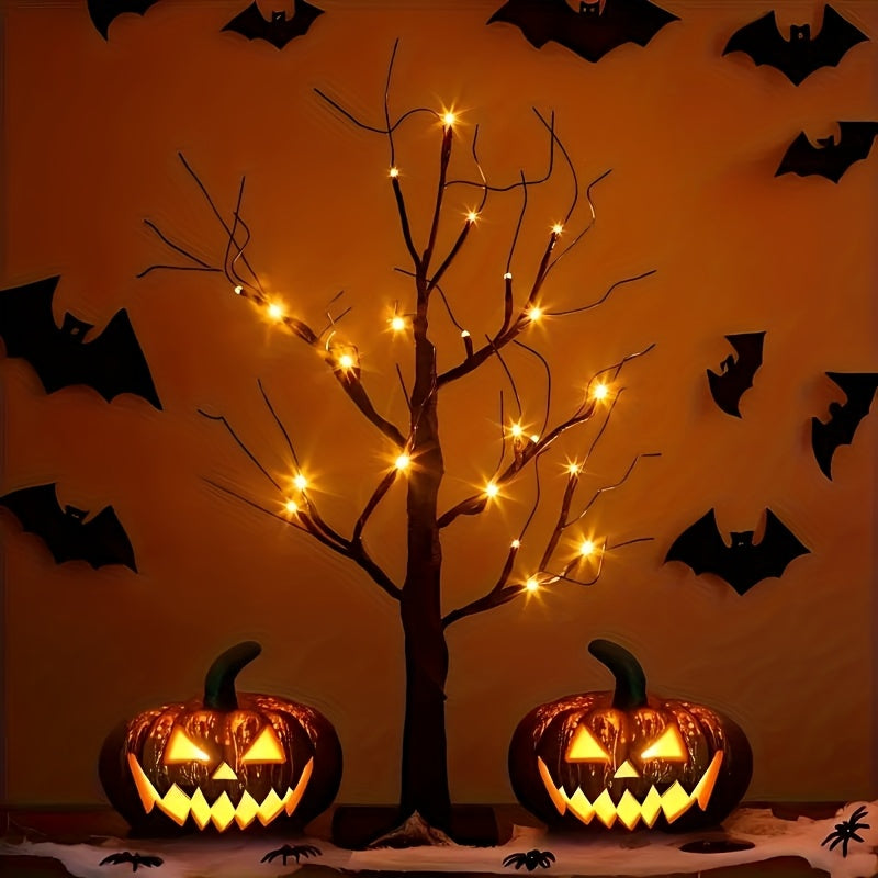 Black Birch Tree Light, 24 LEDs, 61 cm