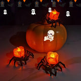 Spider Flameless Tea Lights, 12 Pack