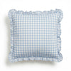 Cushion Cover Ruffled Vichy Check, Handmade