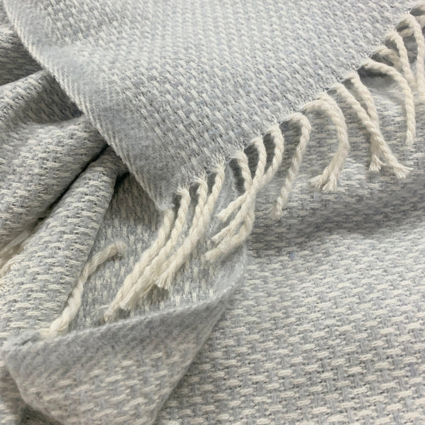 Haze Fringed Throw, 130 x 170 cm, Grey