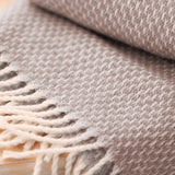 Haze Fringed Throw, 130 x 170 cm, Brown