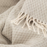 Coast Fringed Throw, 130 x 170 cm, Beige