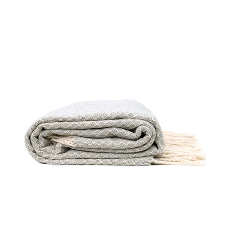 Coast Fringed Throw, 130 x 170 cm, Grey