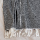 Marsh Fringed Throw, 130 x 170 cm, Dark Grey
