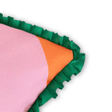 Color Pop Ruffled Cotton Cushion Cover, 50 x 50 cm