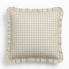 Cushion Cover Ruffled Vichy Check, Handmade