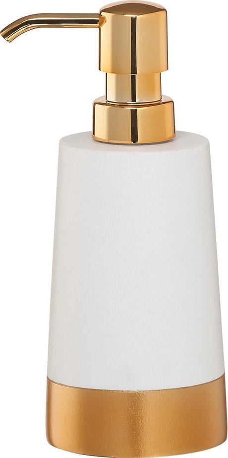Free-standing soap dispenser in gold, 250 ml