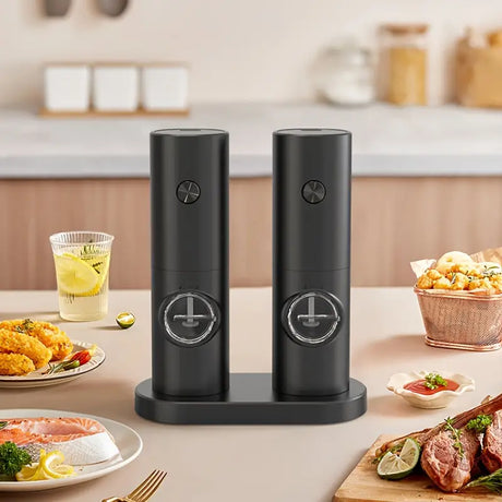 Electric Salt and Pepper Grinders, 2 Pieces