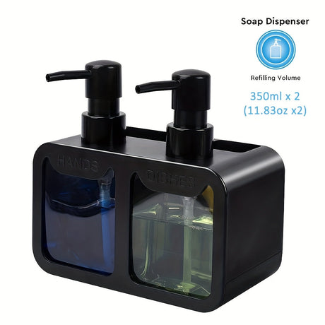 Dual Soap Dispenser Caddy, Hands and Dishes
