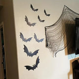 Hanging Halloween Bats, 18 Pieces