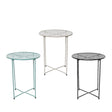 Iron side table, knockdown assembly