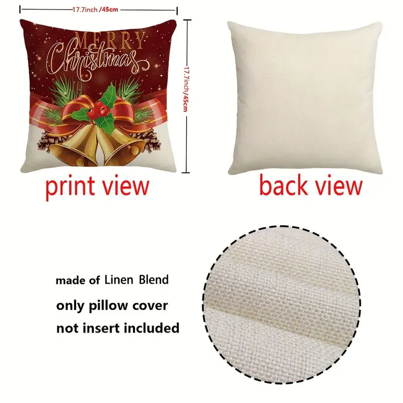 Christmas Cushion Covers, Set of 6