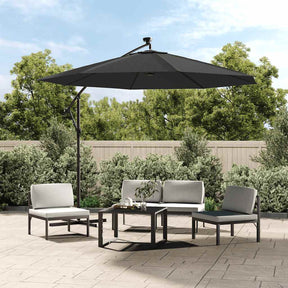 Anthracite replacement cover for a cantilever parasol