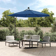 Azure blue replacement cover for a cantilever parasol