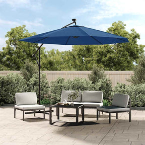 Azure blue replacement cover for a cantilever parasol