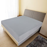 Vidaxl fitted sheet jersey 160x200 cm cotton gray