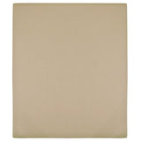 Taupe cotton jersey fitted sheet