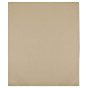Taupe cotton jersey fitted sheet