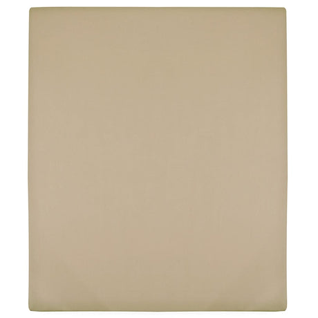 Taupe cotton jersey fitted sheet