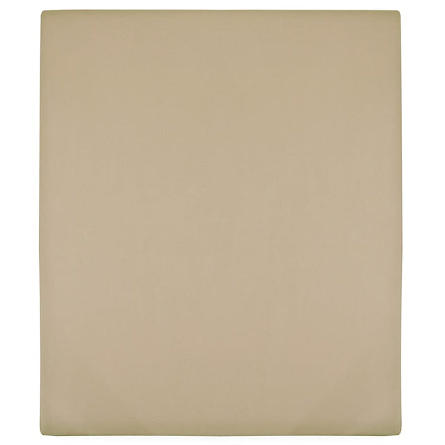 Taupe cotton jersey fitted sheet