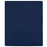 Navy blue cotton jersey fitted sheet