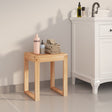Solid walnut wood bathroom stool