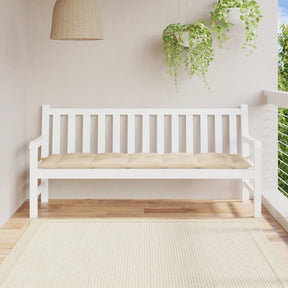 Beige Oxford fabric garden bench cushion