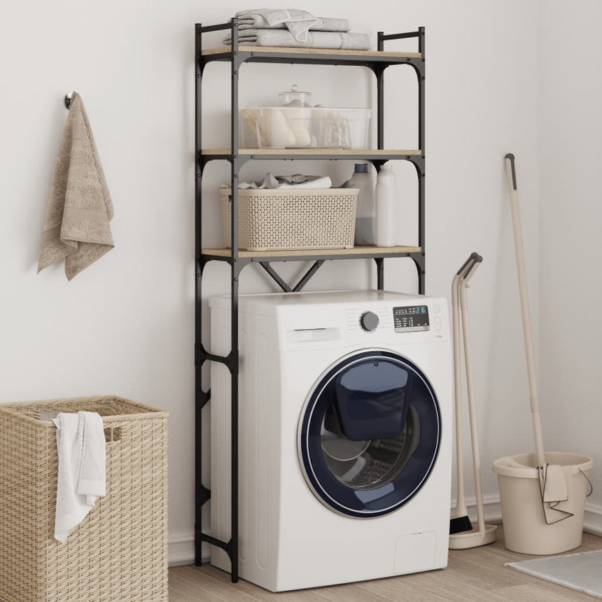 Vidaxx washing machine rack 67x25x163 cm finished wood sonoma oak colored