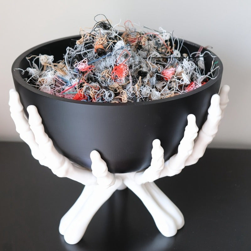 Skeleton Hand Bowl Holder