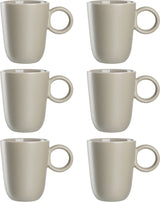 Leonardo roma mug 400ml beige - set 6