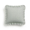 Cushion Cover Ruffled Vichy Check, Handmade