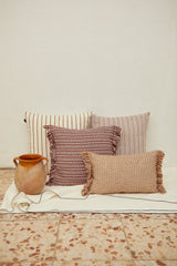 Cushion Cover Canvas Burgundy