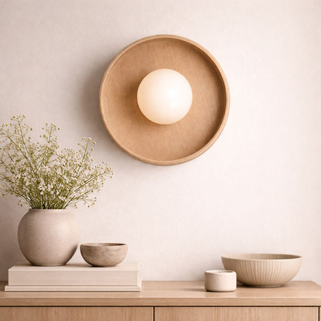 Silo wall light in plant-based composite