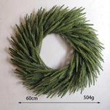 Christmas Pine Needle Garland Wreath For Door Decoration-3