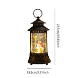 Musical Snow Globe Lantern with Snowman, 27.5 cm