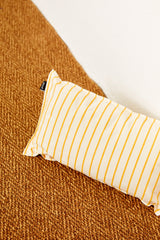 Cushion Cover Chain Pattern Yellow – 30 × 50 cm