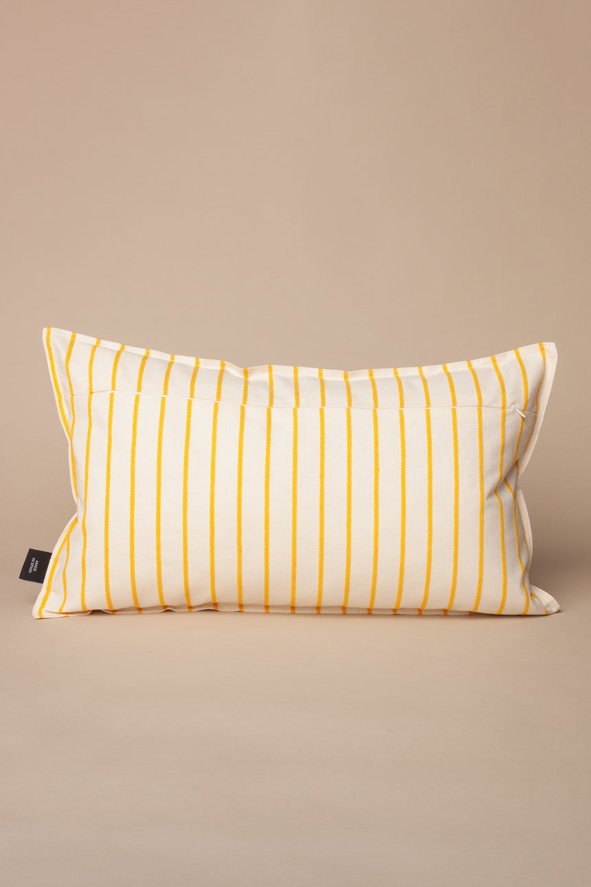 Cushion Cover Chain Pattern Yellow – 30 × 50 cm