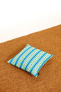 Cushion cover in the Hierbabuena weave, mint and blue, 50 x 50 cm