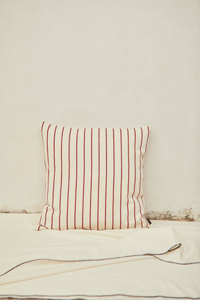 Burgundy canvas cushion cover