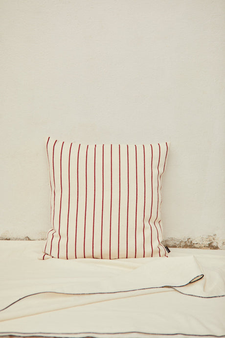 Burgundy canvas cushion cover