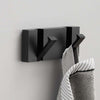 Wall Coat Rack Palermo, Black Metal
