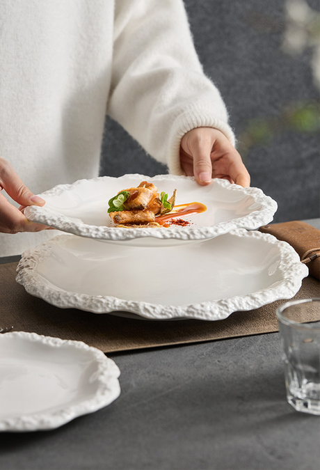 Rock Edge Matte Ceramic Plate