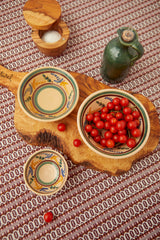 Chopping Board Olive Wood with Handle, Medium