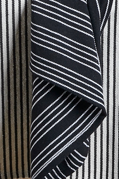 Tablecloth Loneta Black & White Stripe